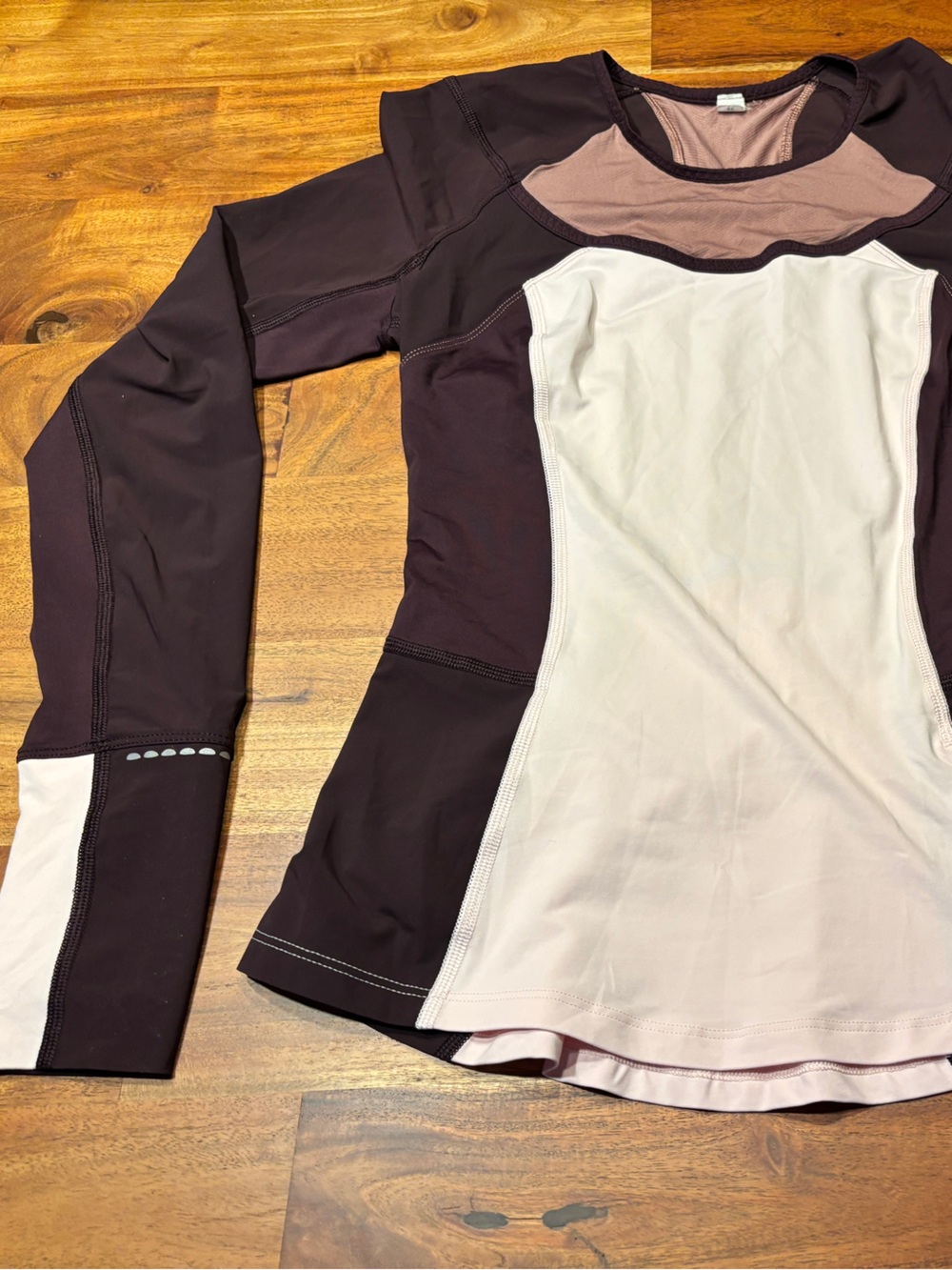 Lululemon Colorblock Run Top Plum Pink - Size 4